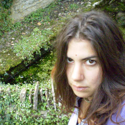 Rhiannon by a pond